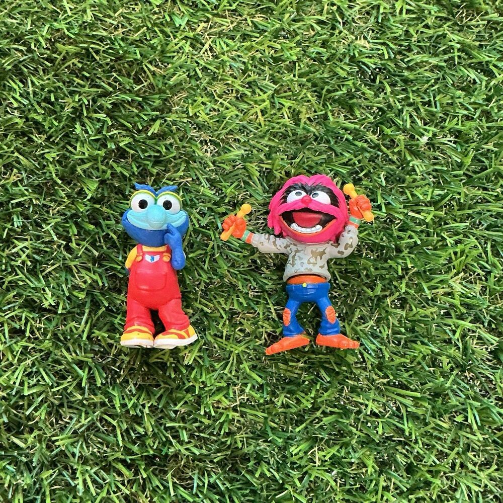 Disney Muppet Babies Gonzo Animal Figures Lot 2 Greenbrier Intl Mini Toys 2.5”